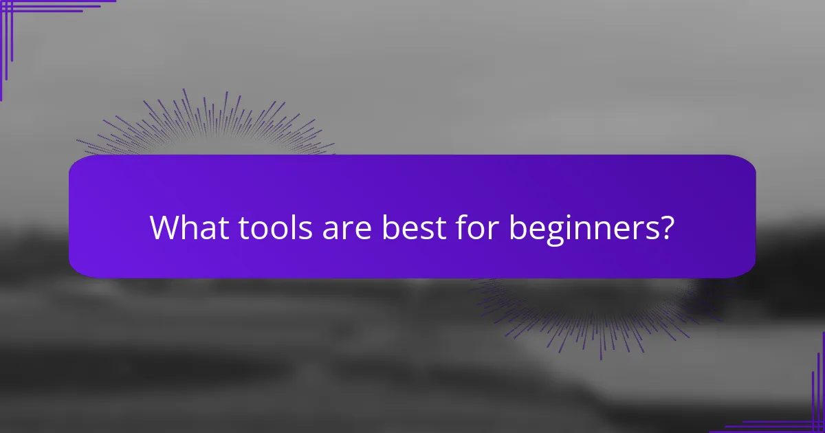 What tools are best for beginners?